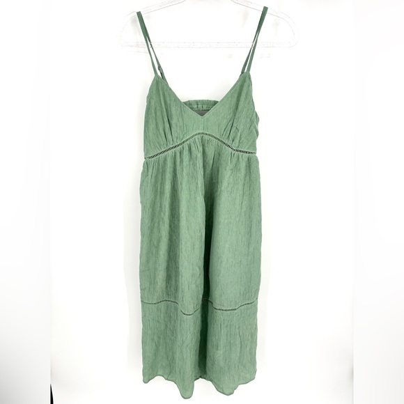 Cupshe Other - Cupshe Dress Size Medium Sage Green V Neck Cut Out NEW Beach Cover Up Swim